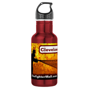 Cleveland VFD Feuerwehrwasserflasche Edelstahlflasche
