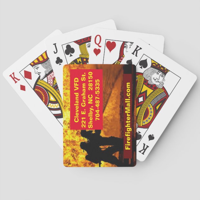 Cleveland VFD Spielkarten (Rückseite)