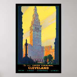Cleveland Vintage Reiseplakat Poster