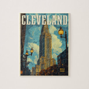 Cleveland Vintage Travel Puzzle