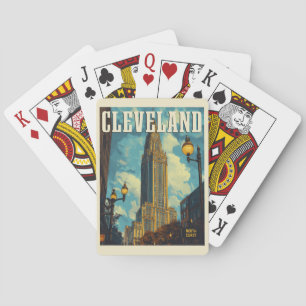 Cleveland Vintage Travel Spielkarten