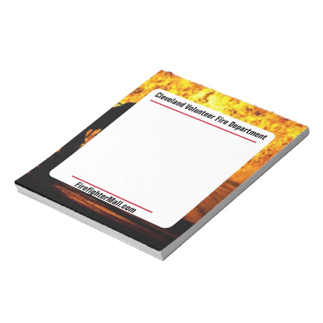 Cleveland Volunteer Fire Department Notepad Notizblock (Rotiert)