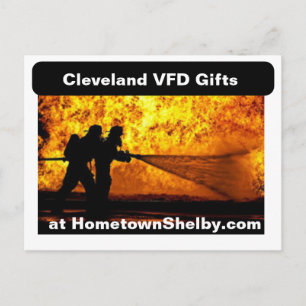 Cleveland Volunteer Fire Department Postcard Postkarte