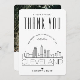 Cleveland Wedding | Vielen Dank + Foto-Karte Karte