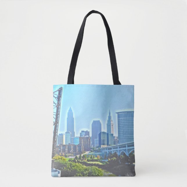 Cleveland West River Blues Tote Bag (Vorderseite)
