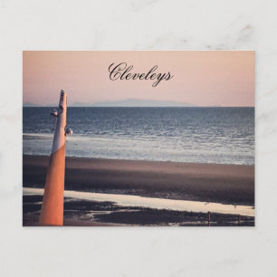 Cleveleys Beach Postkarte