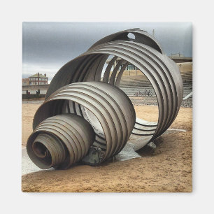 Cleveleys Muschel-Bildhauermagnet Magnet