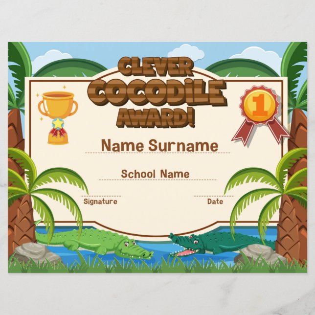 Clever Crocodile Award (Vorderseite)