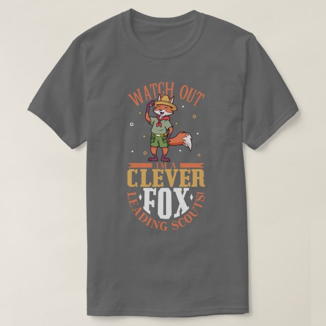 Clever Fox Lead Scouts Cub Master T-Shirt (Design vorne)