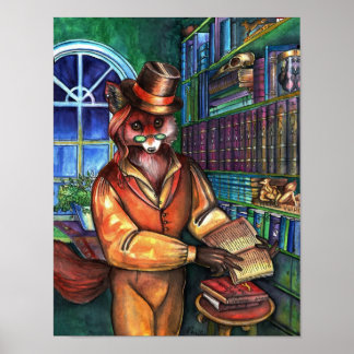 Clever Fox von Portia St. Luke Poster