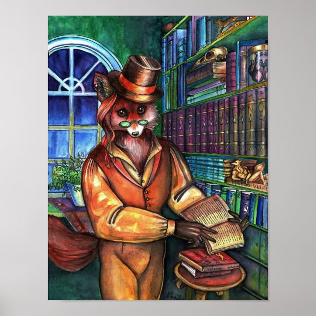 Clever Fox von Portia St. Luke Poster (Vorne)