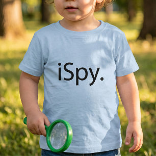 Clever i Spy Tech-Witz Simple Typografie Baby T-shirt