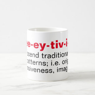 Clever [ kree-ey-tiv-i-tee] Kaffee-Tasse Kaffeetasse