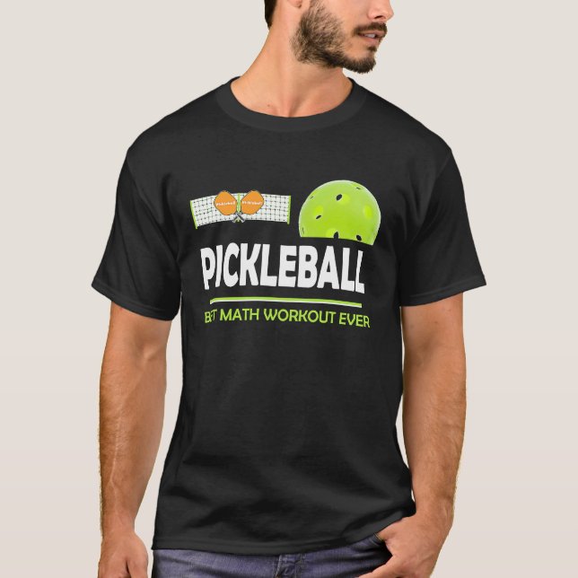 clever Pickleball best math workout ever T-Shirt (Vorderseite)