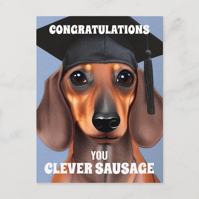 Clever Sausage Postkarte (Vorderseite)