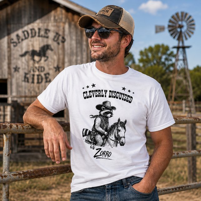Clever verkleidet als Zorro T-Shirt (Von Creator hochgeladen)