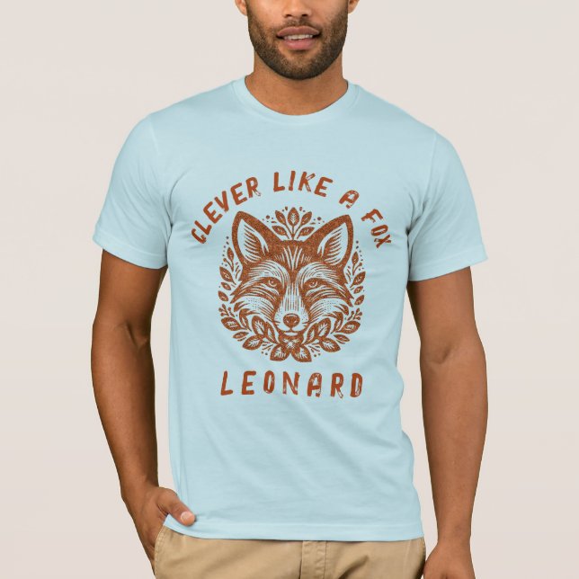 Clever wie ein Fuchs - Ihr Text T-Shirt (Vorderseite)