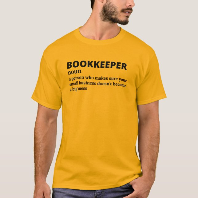 Clevere Buchführung Pro Definition T-Shirt (Vorderseite)