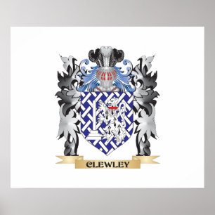 Clewley Coat of Arms - Familienwappen Poster