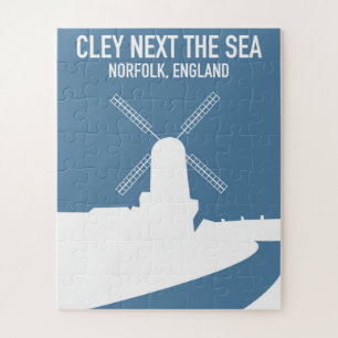 Cley next the Sea Reiseposter im Vintage-Stil Puzzle