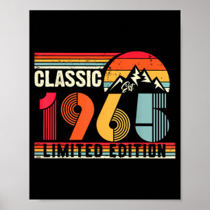 Clic 1965 Limited Edition 60 Jahre alt 60. Geburts Poster