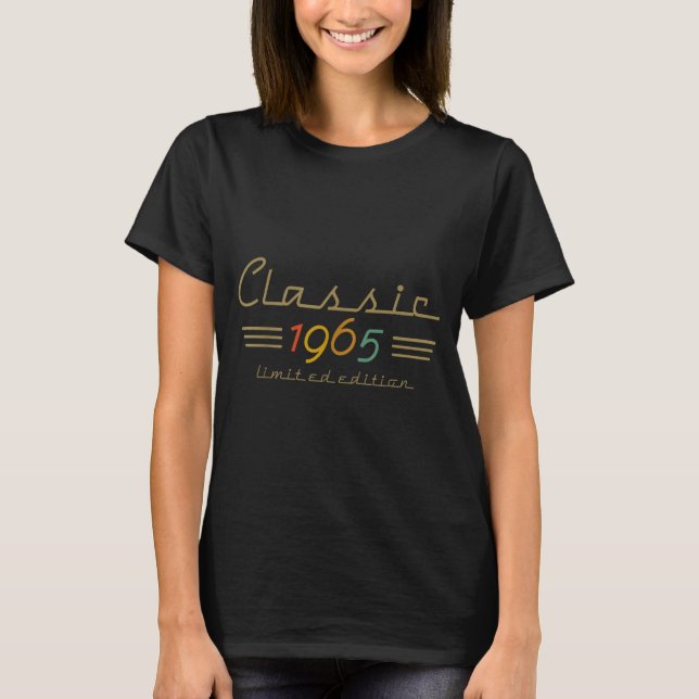 Clic 1965 Limited Edition 60 Year Old 60th Birthda T-Shirt (Vorderseite)
