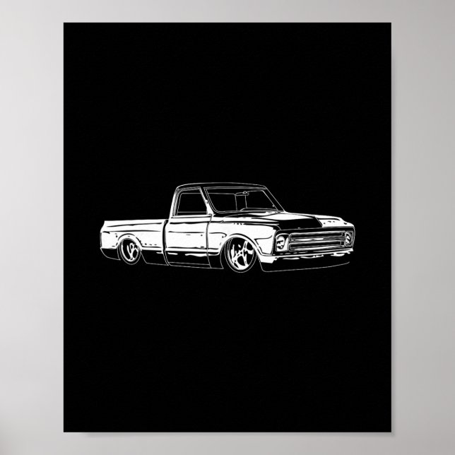 Clic 1967 C10 Truck C10 Truck Custom 10  Poster (Vorne)