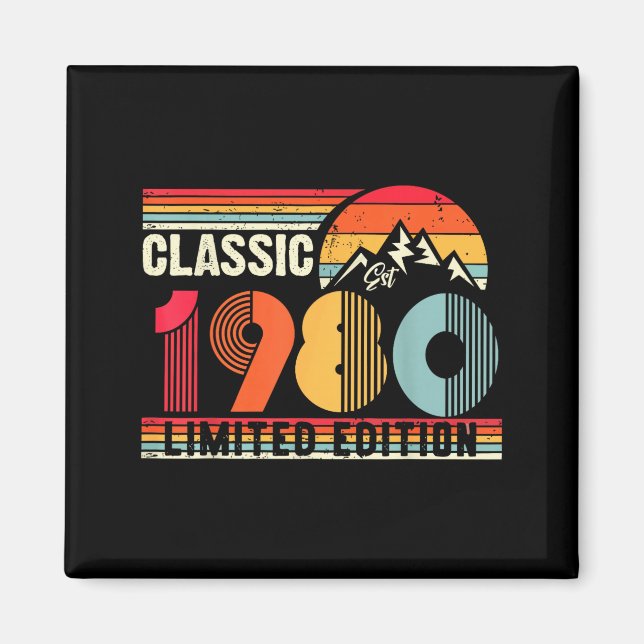 Clic 1980 Limited Edition 45 Year Old 45th Birthda Magnet (Vorne)