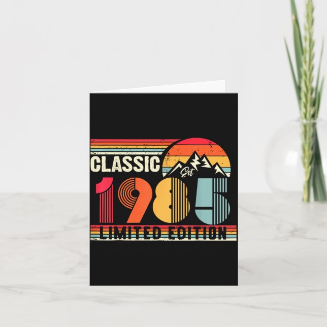 Clic 1985 Limited Edition 40 Year Old 40th Birthda Karte (Vorderseite)