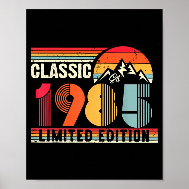 Clic 1985 Limited Edition 40 Year Old 40th Birthda Poster (Vorne)