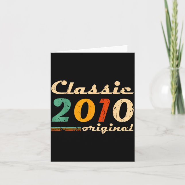 Clic 2010 Original Men Women Birth Of Birthday Vin Karte (Vorderseite)