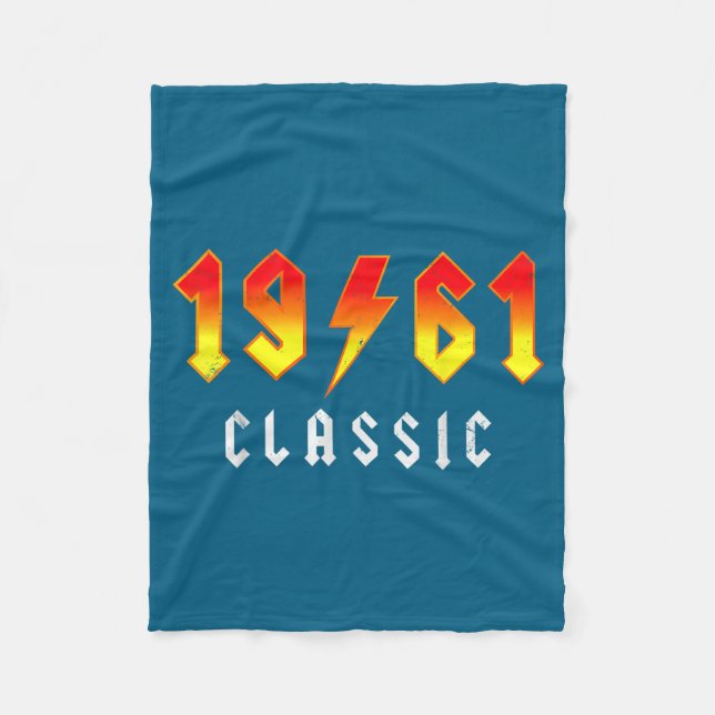 Clic 65 Birthday Decorations Men 65yr 1961 65th Bi Fleecedecke (Vorderseite)