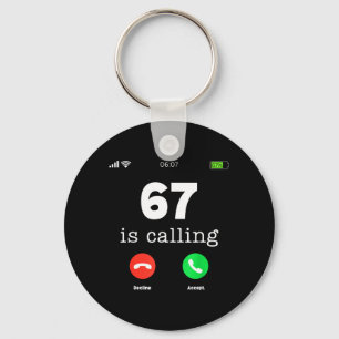 Clic 67 Ruft Shirt Lustig Six Seven Meme Schlüsselanhänger