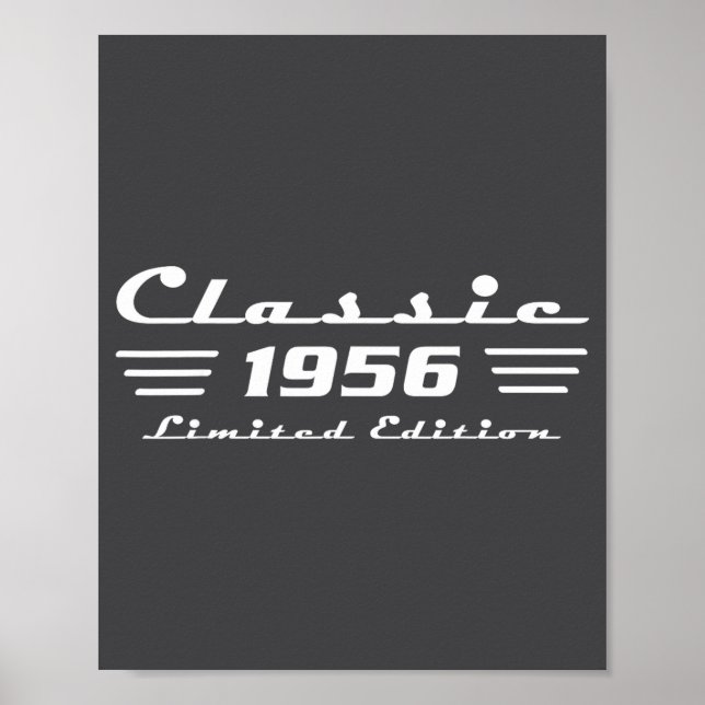 Clic 70 Birthday Decorations Men 70yr 1956 70th Bi Poster (Vorne)