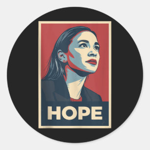 Clic Aoc Alexandria Ocasio Cortez 2028 für Preside Runder Aufkleber
