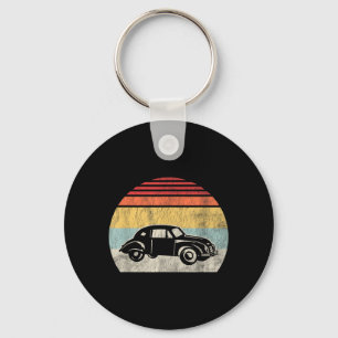 Clic Bug Auto Silhouette Retro Vintage Sonnenunter Schlüsselanhänger