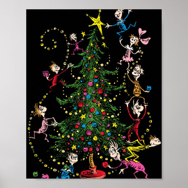 Clic Christmas Tree T Shirt  Poster (Vorne)