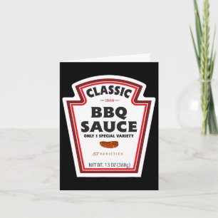 Clic Grillen Sauce Flaschenetikett Funny Halloween Karte