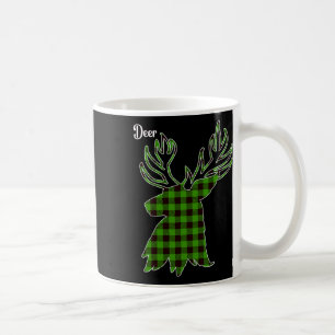 Clic Grün und Schwarz Weihnachten Buffalo Kariert Kaffeetasse