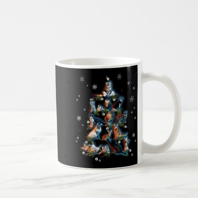 Clic Holiday Kitty Cat Christmas Tree Meowy Catmas Kaffeetasse (Rechts)