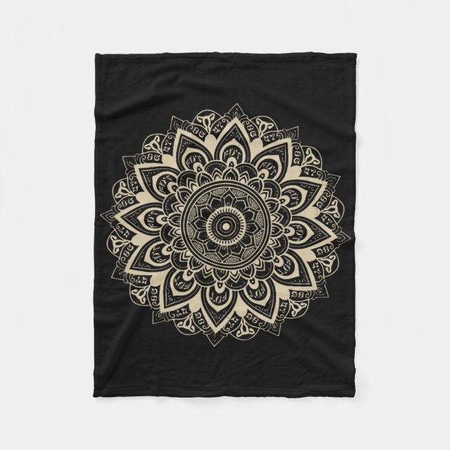 Clic Mandala Style 86 47 Subtle Anti Trump Resist Fleecedecke (Vorderseite)