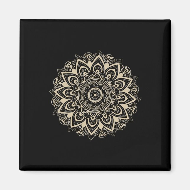 Clic Mandala Style 86 47 Subtle Anti Trump Resist Magnet (Vorne)