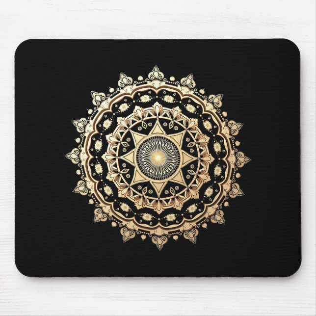 Clic Mandala Style 86 47 Subtle Anti Trump Resist Mousepad (Vorne)