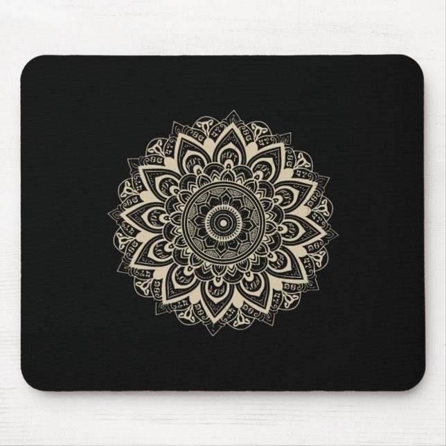 Clic Mandala Style 86 47 Subtle Anti Trump Resist Mousepad (Vorne)