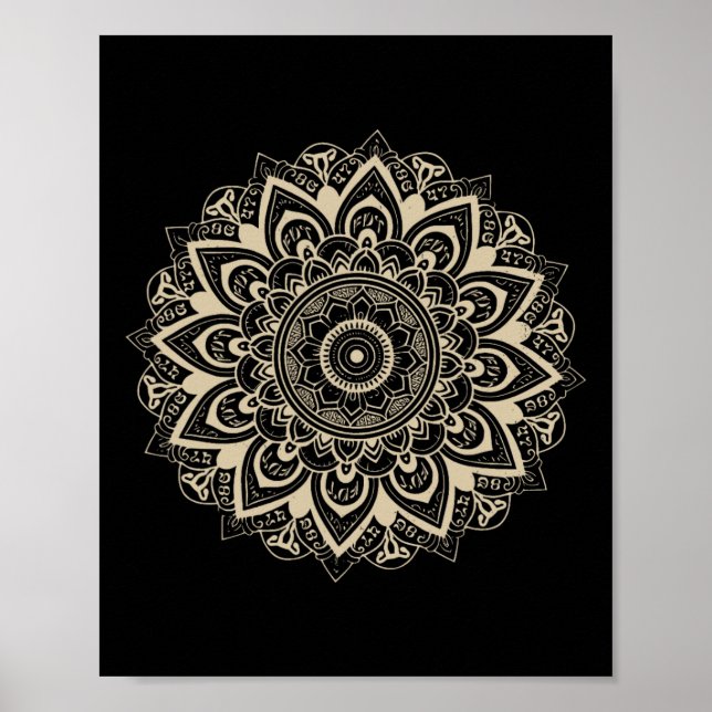Clic Mandala Style 86 47 Subtle Anti Trump Resist Poster (Vorne)
