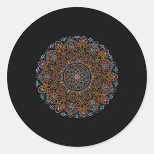 Clic Mandala Style 86 47 Subtle Anti Trump Resist Runder Aufkleber