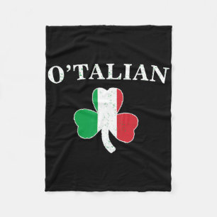 Clic O'talian Shamrock und Irlandflagge Irischer S Fleecedecke