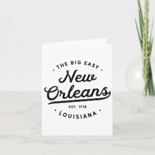Clic Retro Vintag New Orleans Louisiana Lässig Bi Karte