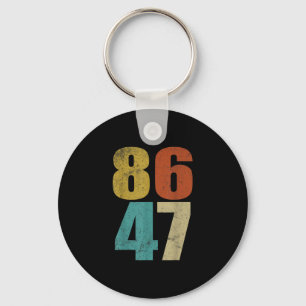 Clic Retro Vintage 80er Stil 86 47 Anti Trump  Schlüsselanhänger