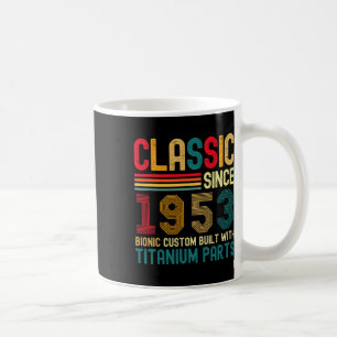Clic Seit 1953 Vintage 71. Geburtstag Männer Titan Kaffeetasse
